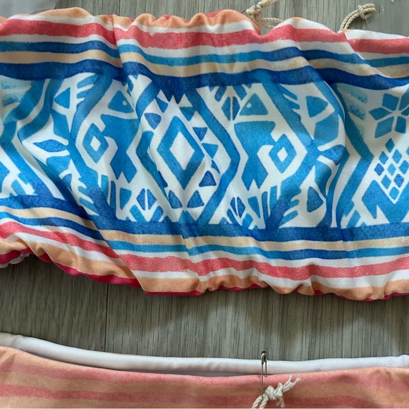 🆕 Kenny Flowers Bikini Palmilla - Bandeau Top - HIGH WAIST Bottoms 🆕 - Picture 6 of 11